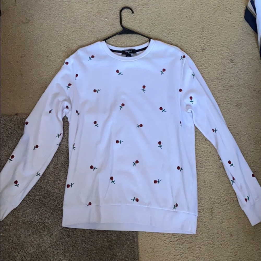 Forever 21 Roses Sweatshirt